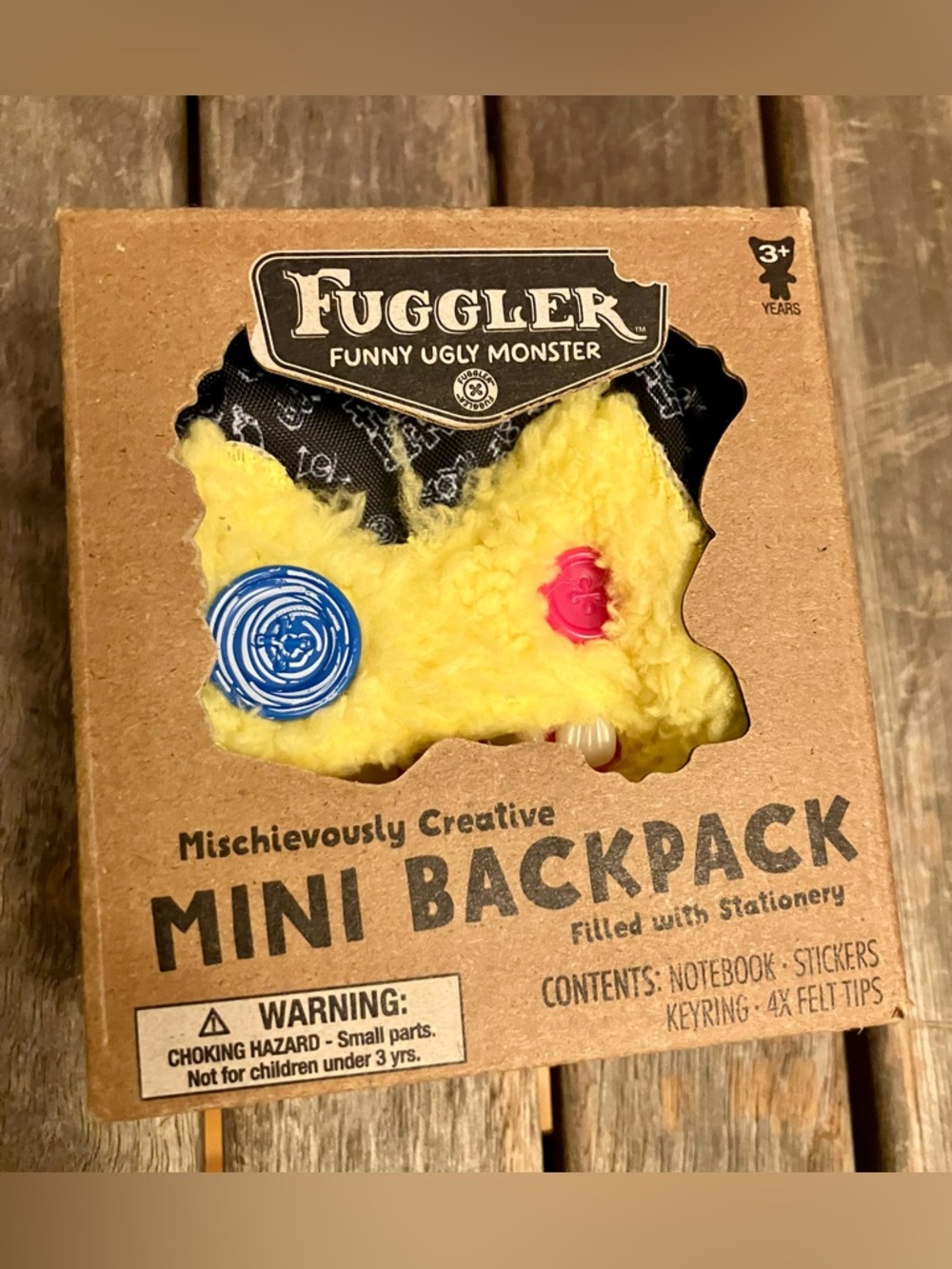 Fuggler Yellow Mini Backpack Bag Charm